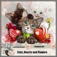 (image for) Cats, Hearts and Flowers