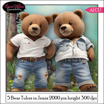 (image for) EW AI BEAR IN JEANS 2023