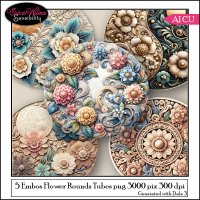 (image for) EW AI EMBOSS FLOWER ROUNDS 01 2024