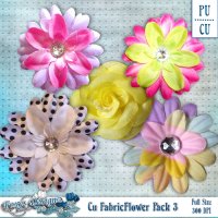 (image for) CU Fabric Flower Pack 3