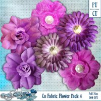 (image for) CU Fabric Flower Pack 4