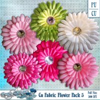 (image for) CU Fabric Flower Pack 5