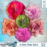 (image for) CU Fabric Flower Pack 6