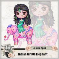 (image for) Indian Girl On Elephant