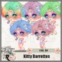 (image for) Kitty Barrettes