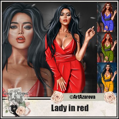 (image for) Lady in red