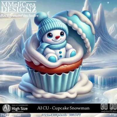 (image for) AI - CU Cupcake Snowman