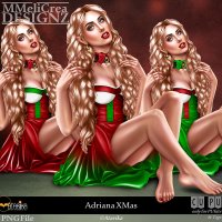 (image for) CLASSIC - Tube - CU Adriana XMas (PNG)