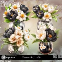 (image for) AI - Flowers In Jar - CU001 (CU4PU/PNG/PACK)