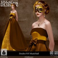 (image for) CLASSIC - Tube - CU Deidre NY Mask Ball (PNG)