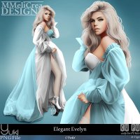 (image for) CLASSIC - Tube - CU Elegant Evelyn (PNG)