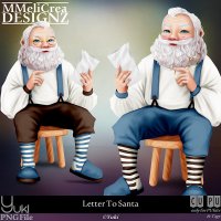 (image for) CLASSIC - Tube - CU Letter to Santa (PNG)