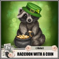 (image for) Raccoon with a coin