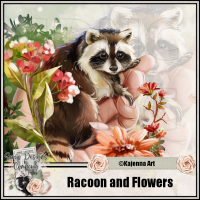 (image for) Racoon and Flowers