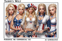 (image for) CU-Patriotic Woman 1